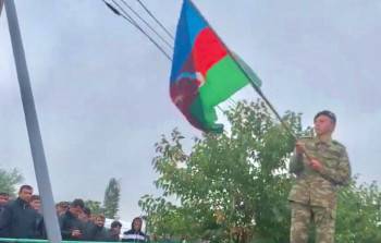 Tovuz şəhidi ilə vidalaşır - FOTO